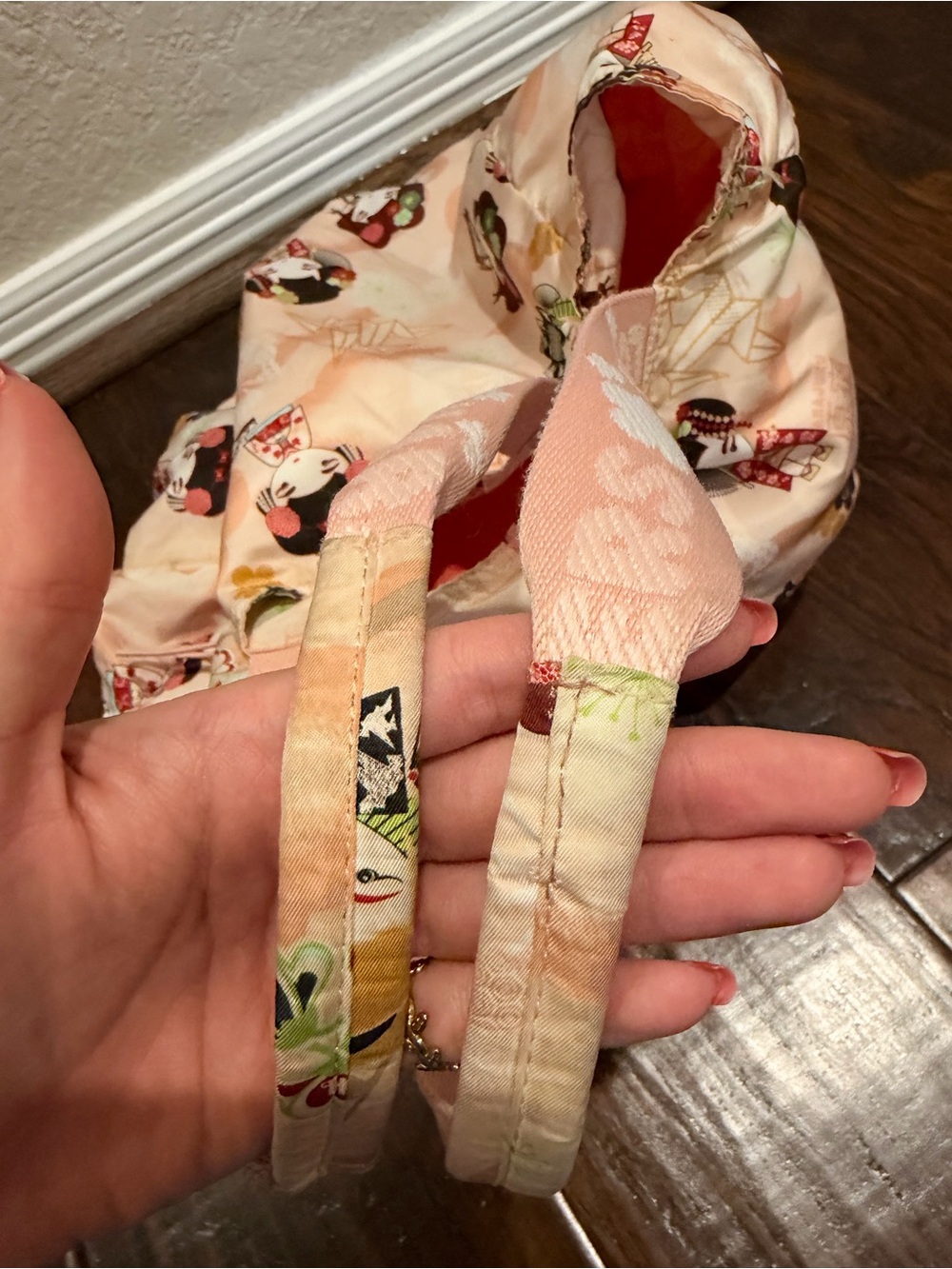 Harajuku Lovers by Gwen Stefani Y2K Kawaii Kokeshi / Geisha Tote Pale Pink BTS - Picture 5 of 6